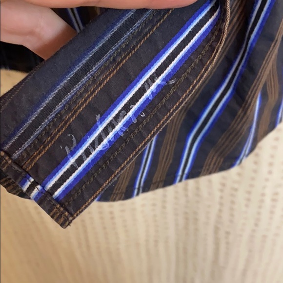 Men’s Multicolor Striped Button Down - Picture 4 of 6